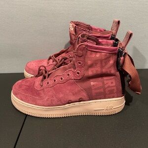 Nike SF Air Force 1 Mid Force Is Female Vintage Wine (Women's)